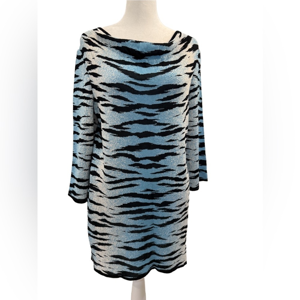 Ming Wang Animal Print Tunic/Dress. M